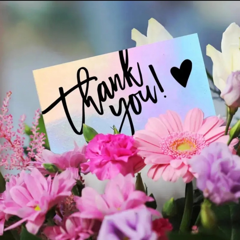 50 Holographic Thank You Cards - Picture 3 of 5